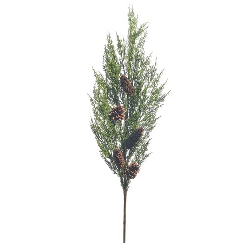 42" Cedar with Pinecone Branch Faux Florals RAZ