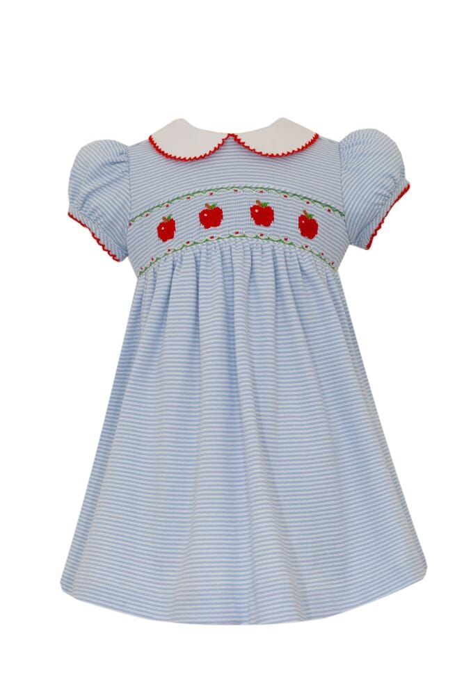 Apple Smocked Tie Back Dress 12m Apple Smocked Tie Back Dress 12m