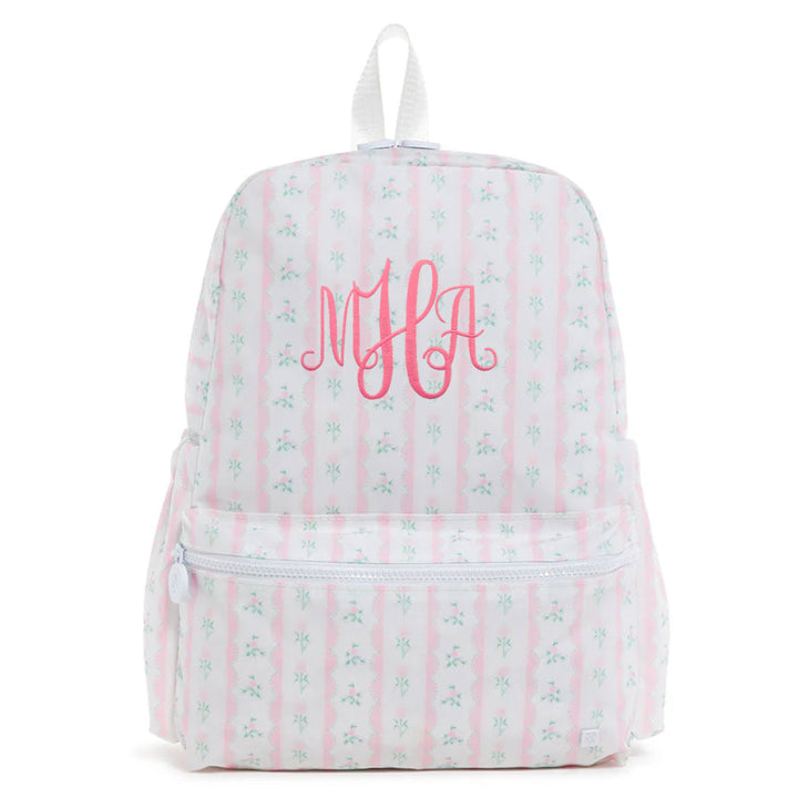 Backpacker Backpack Child Backpack TRVL Design Ribbon Floral Pink