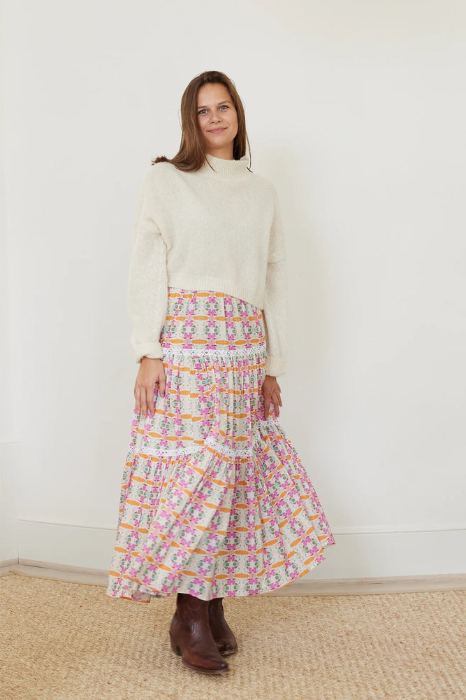 Begonia Tiered Maxi Skirt Skirt Laura Park Design 