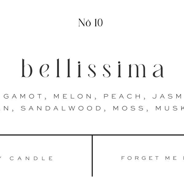 Belissma Travel Tin Soy Candle Candle Forget Me Not