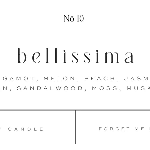 Belissma Travel Tin Soy Candle Candle Forget Me Not 