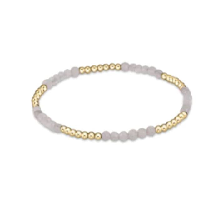 Blissful Pattern 2.5mm Bead Bracelet - Gemstones Womens Bracelet ENewton Moonstone 