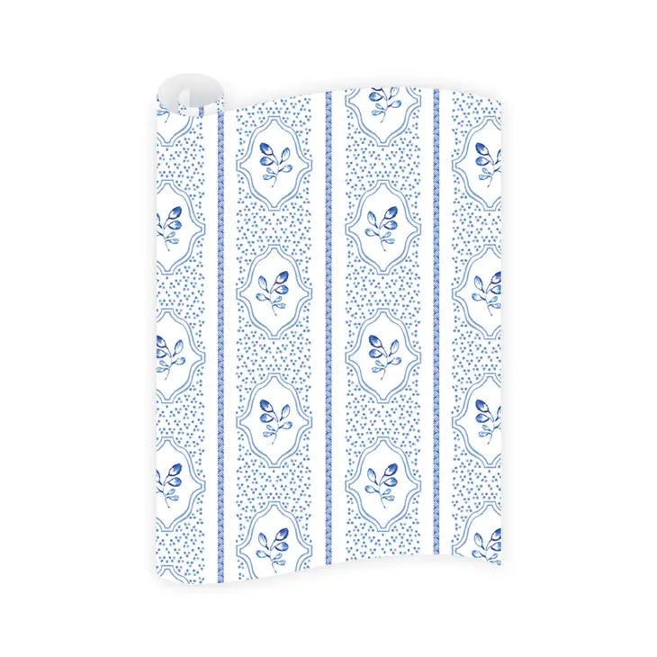 Blue Botanicals Wrapping Paper Roll Wrapping Paper Dogwood Hill