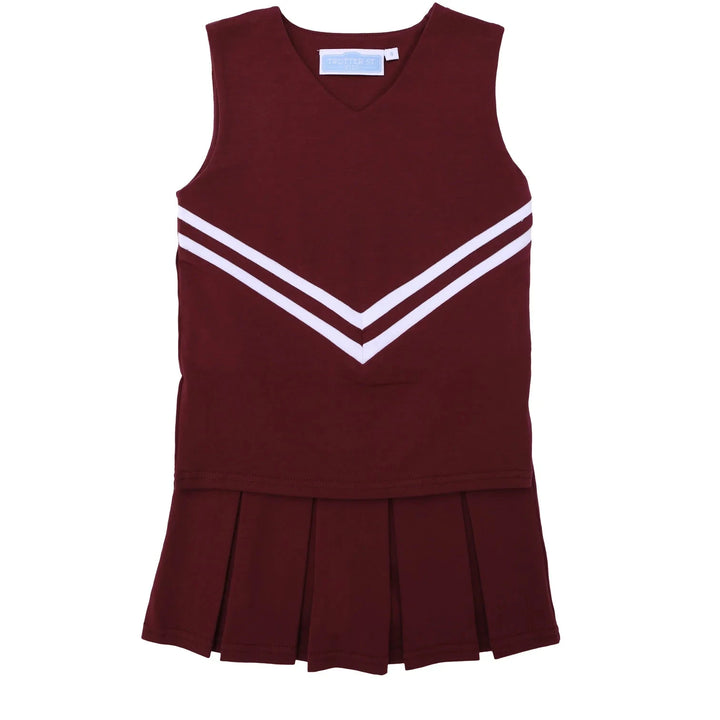 Cheer Uniform Set - Maroon Girl Short Set Trotter Street Kids