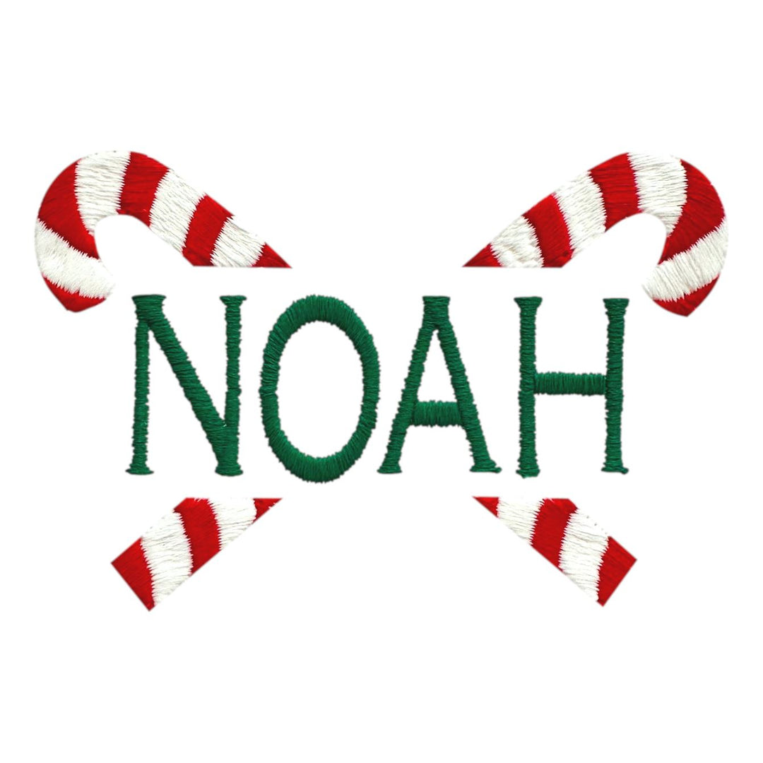 Christmas Embroidery Options Holiday Embroidery The Horseshoe Crab Candy Cane Criss Cross