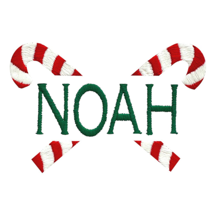 Christmas Embroidery Options Holiday Embroidery The Horseshoe Crab Candy Cane Criss Cross