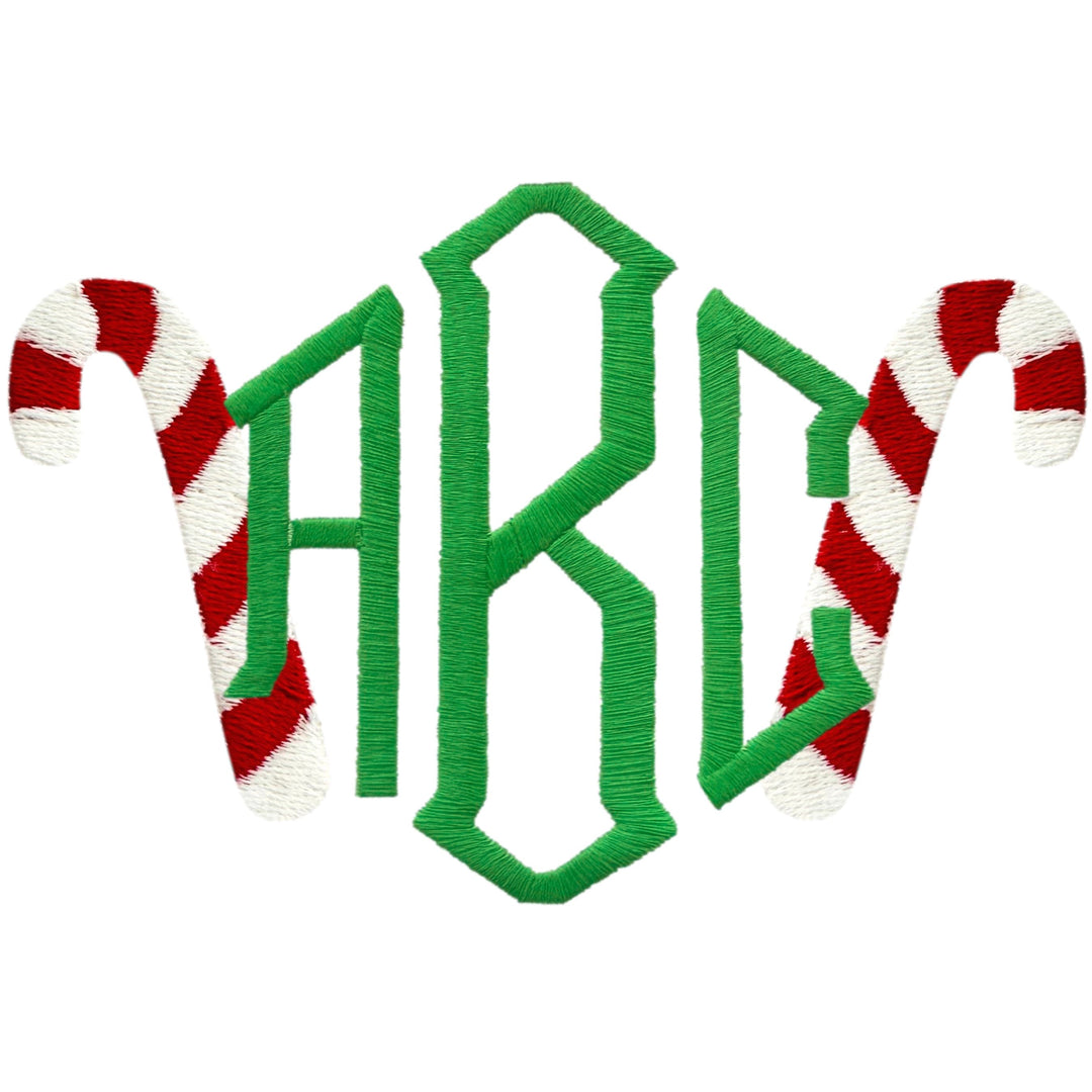 Christmas Embroidery Options Holiday Embroidery The Horseshoe Crab Candy Cane Singles