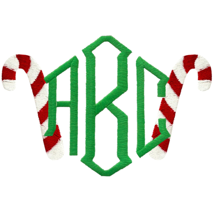 Christmas Embroidery Options Holiday Embroidery The Horseshoe Crab Candy Cane Singles