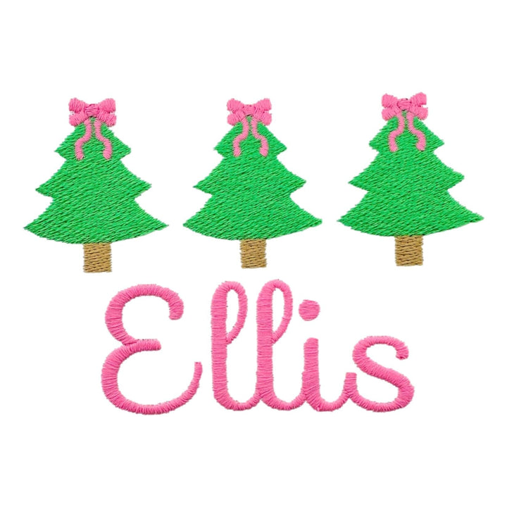 Christmas Embroidery Options Holiday Embroidery The Horseshoe Crab Christmas Tree Trio Filled