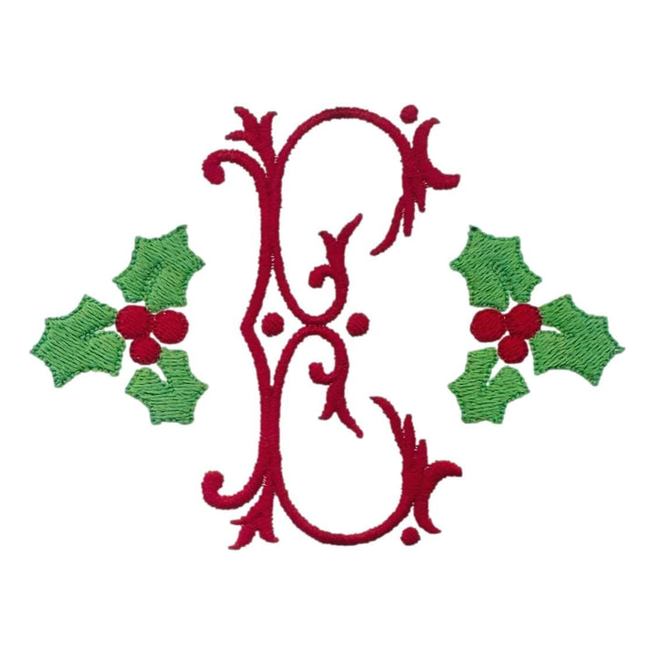 Christmas Embroidery Options Holiday Embroidery The Horseshoe Crab Holly Side Accents