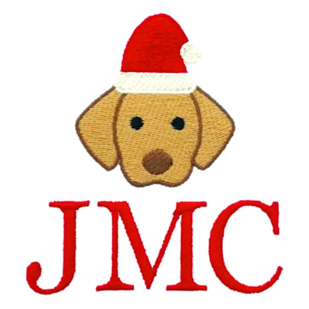 Christmas Embroidery Options Holiday Embroidery The Horseshoe Crab Puppy Santa Hat