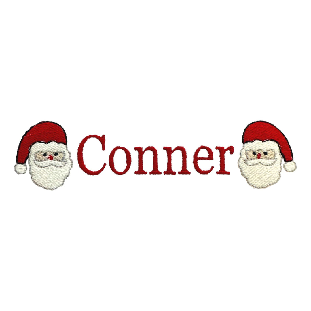 Christmas Embroidery Options Holiday Embroidery The Horseshoe Crab Santa Head Double