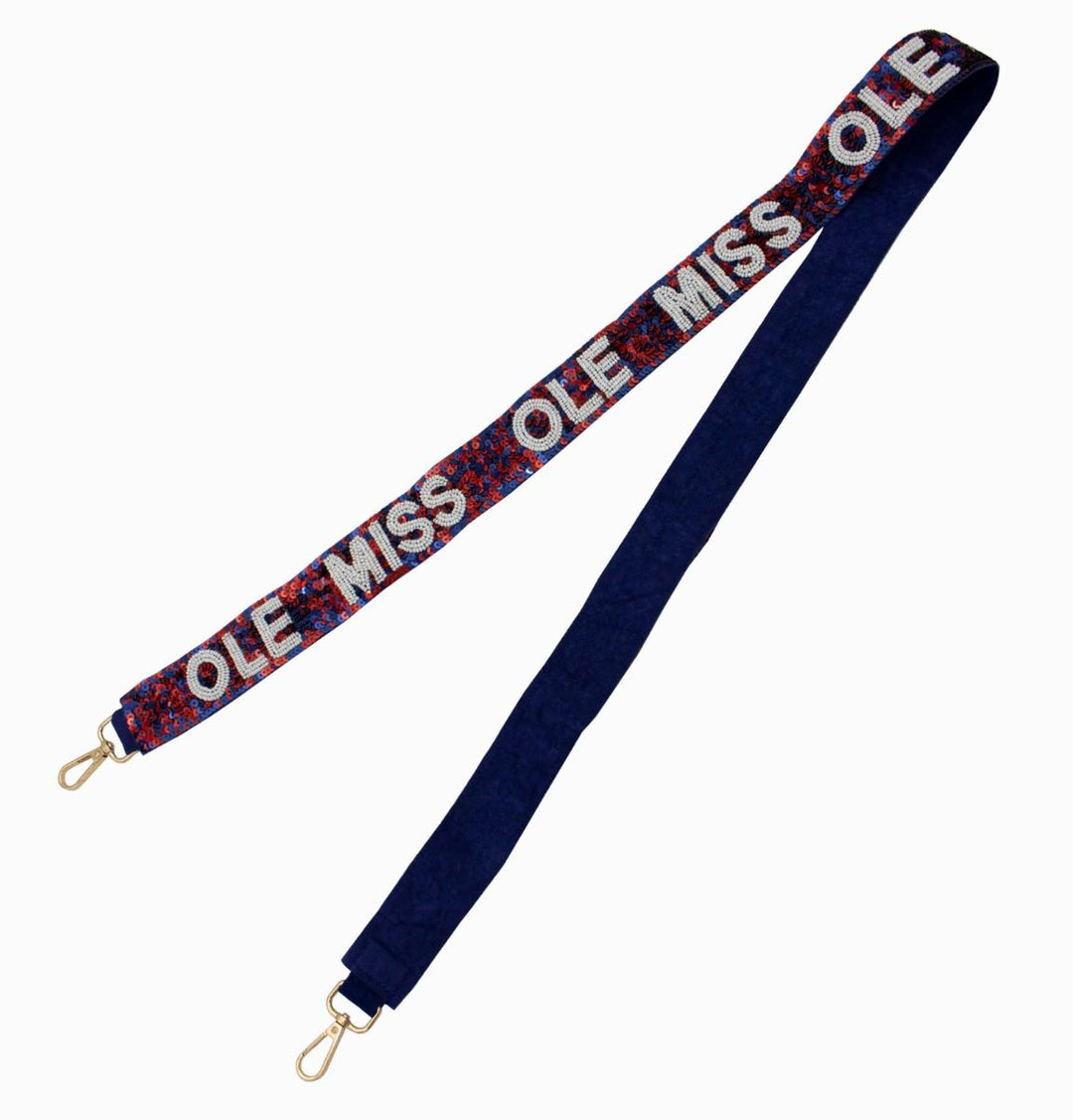 Collegiate Sequin Strap - Ole Miss Purse Strap Capri Designs