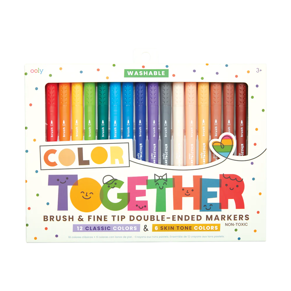 Color Together Markers - Set of 18 Coloring Supplies Ooly