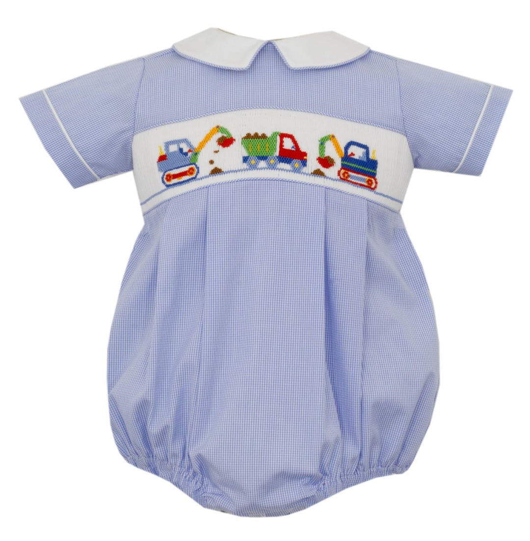 Construction Boy Smocked Bubble Boy Bubble Anavini