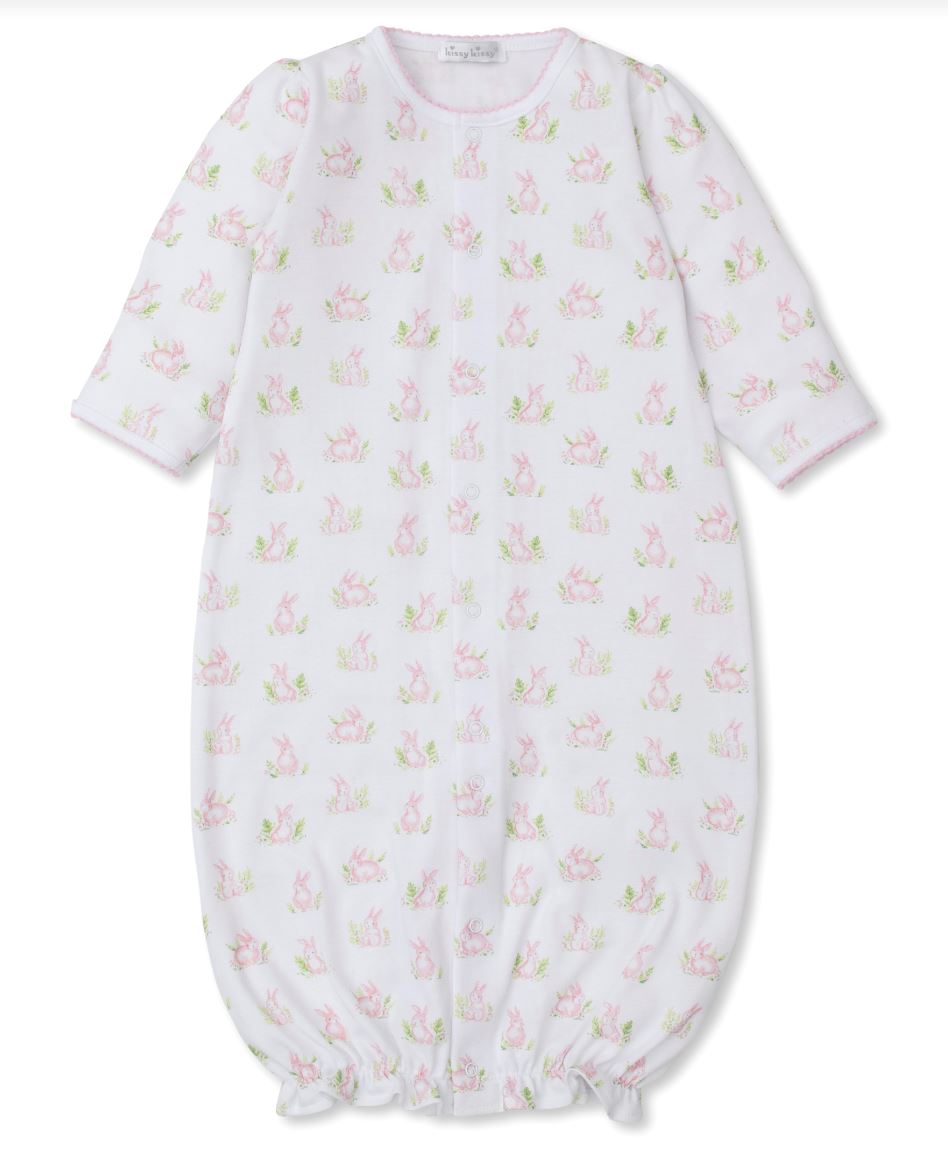 Cottontail Hollows Pink Converter Gown Girl Footie Kissy Kissy 