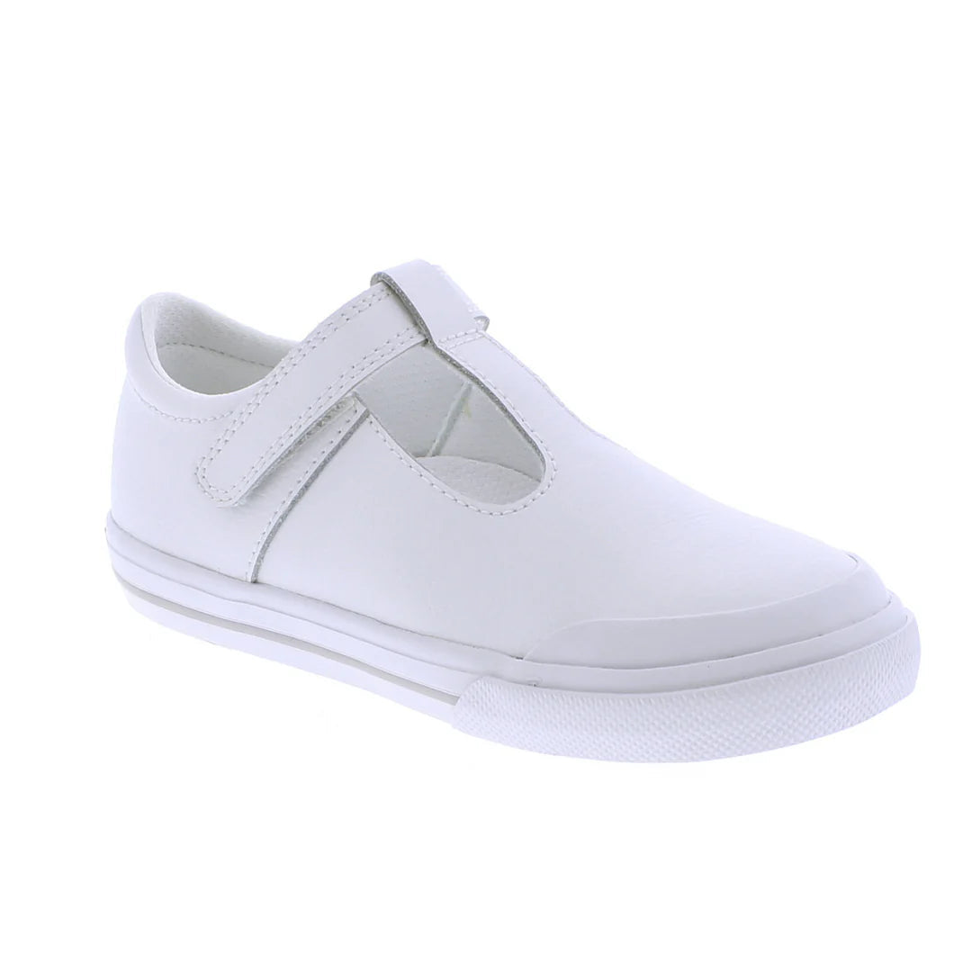 White Leather Footmate Drew main image 0