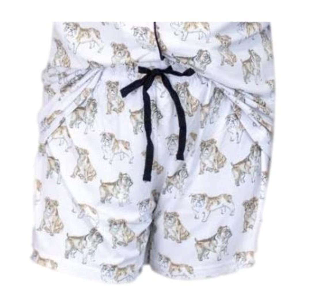 Forever Bulldog Sleep Shorts Womens Pajamas The Royal Standard