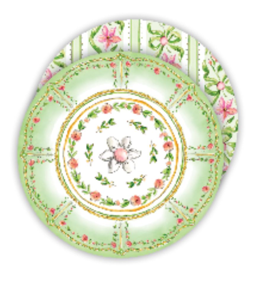 Garden Party Green Paper Placemats Placemats Rosanne Beck
