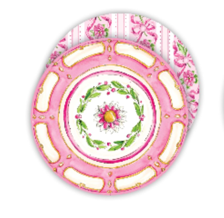 Garden Party Pink Paper Placemats Placemats Rosanne Beck