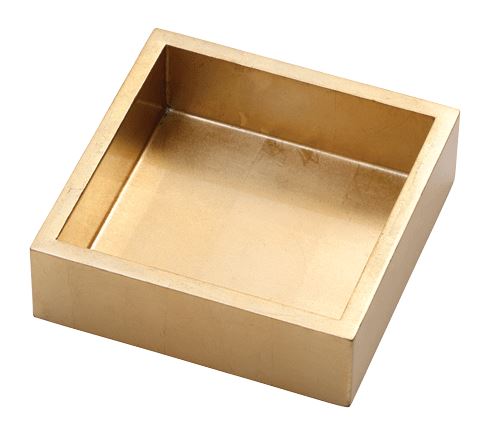 Gold Lacquer Cocktail Napkin Holder - Gold Napkin Holder Caspari