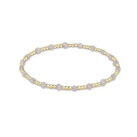 Gold Sincerity Pattern 3mm Bead Bracelet - Gemstones Womens Bracelet ENewton Moonstone 