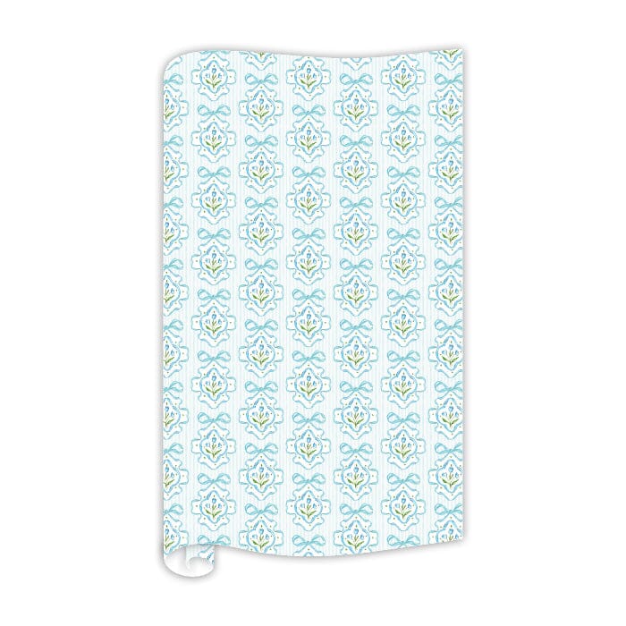 Handpainted Blue Tulip Medallions Wrapping Paper Wrapping Paper Rosanne Beck