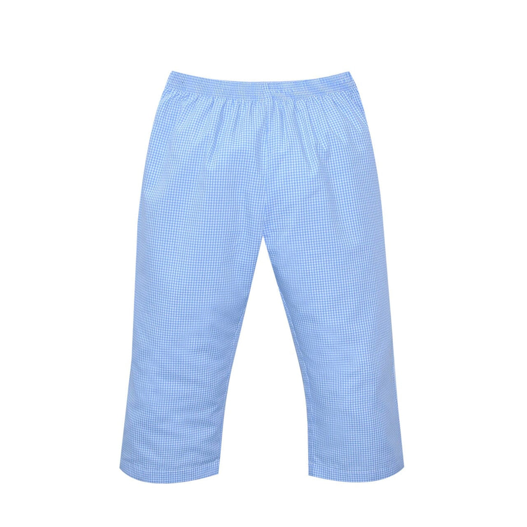 Jackson Elastic Pant - Blue Gingham Pant Boy Pants Remember Nguyen Blue Gingham 3t