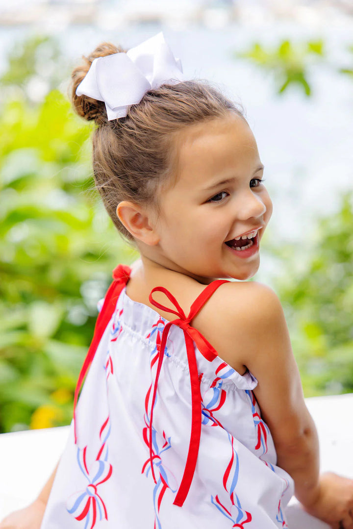 Lainey's Little Dress - America's Birthday Bows Girl Dress Beaufort Bonnet 