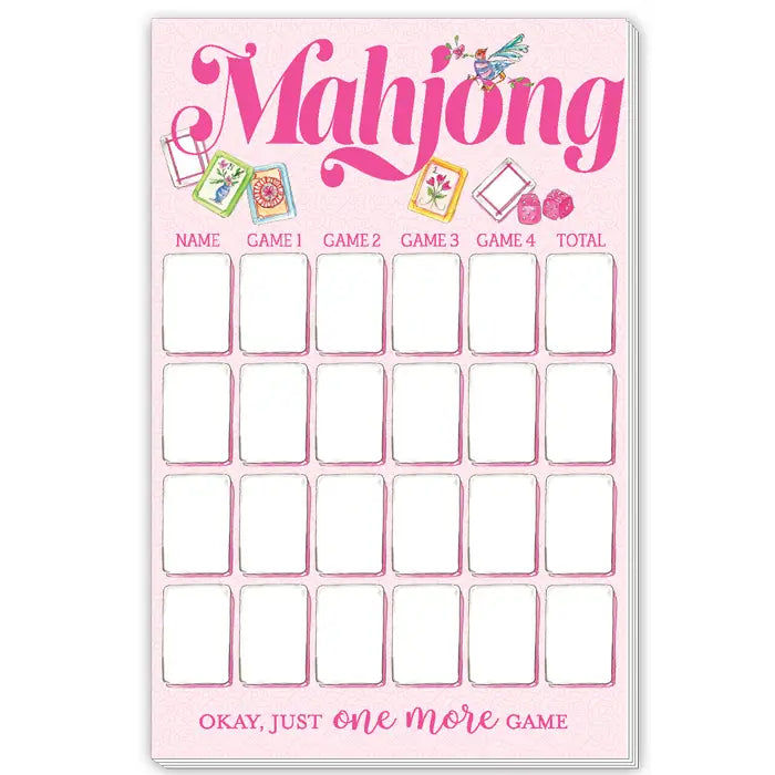 Large Notepad Mahjong Score Pad Notebooks & Notepads Rosanne Beck