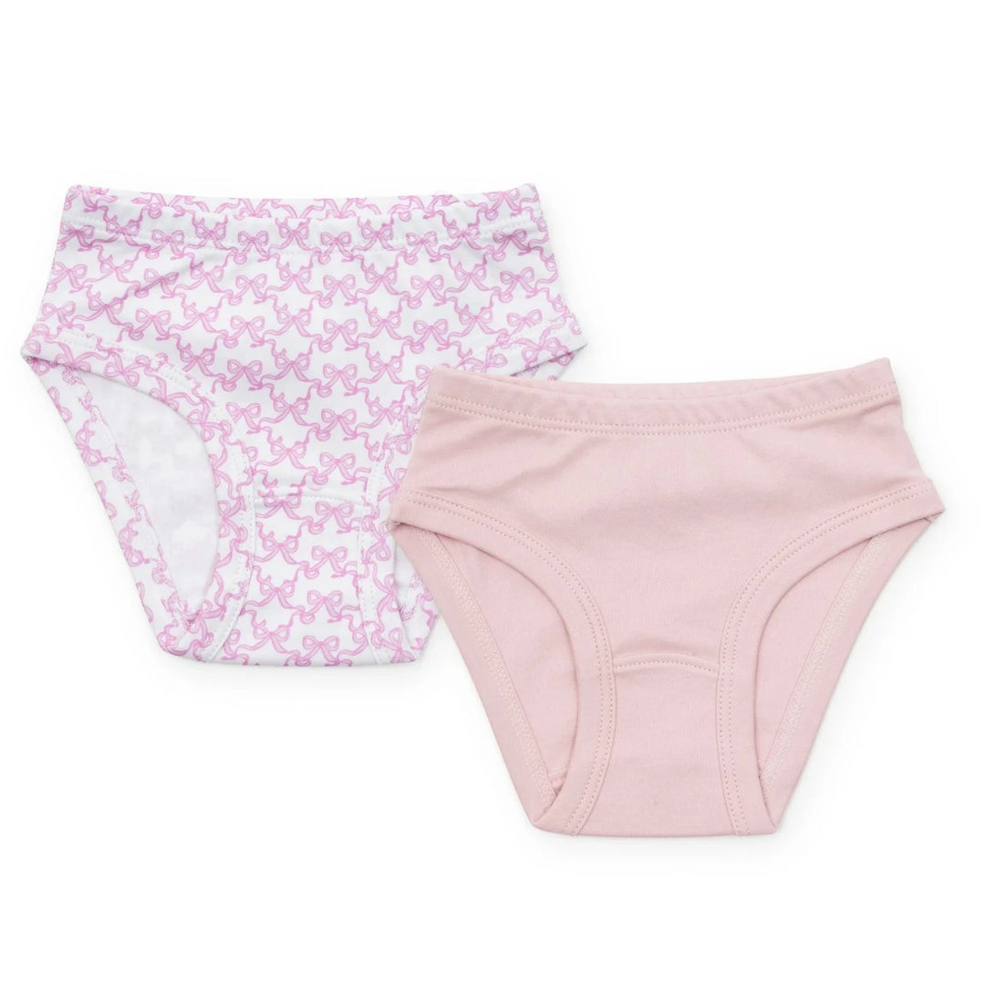 Lauren Girls' Underwear Set - Pretty Pink Bows/Light Pink Girl Panties Beaufort Bonnet
