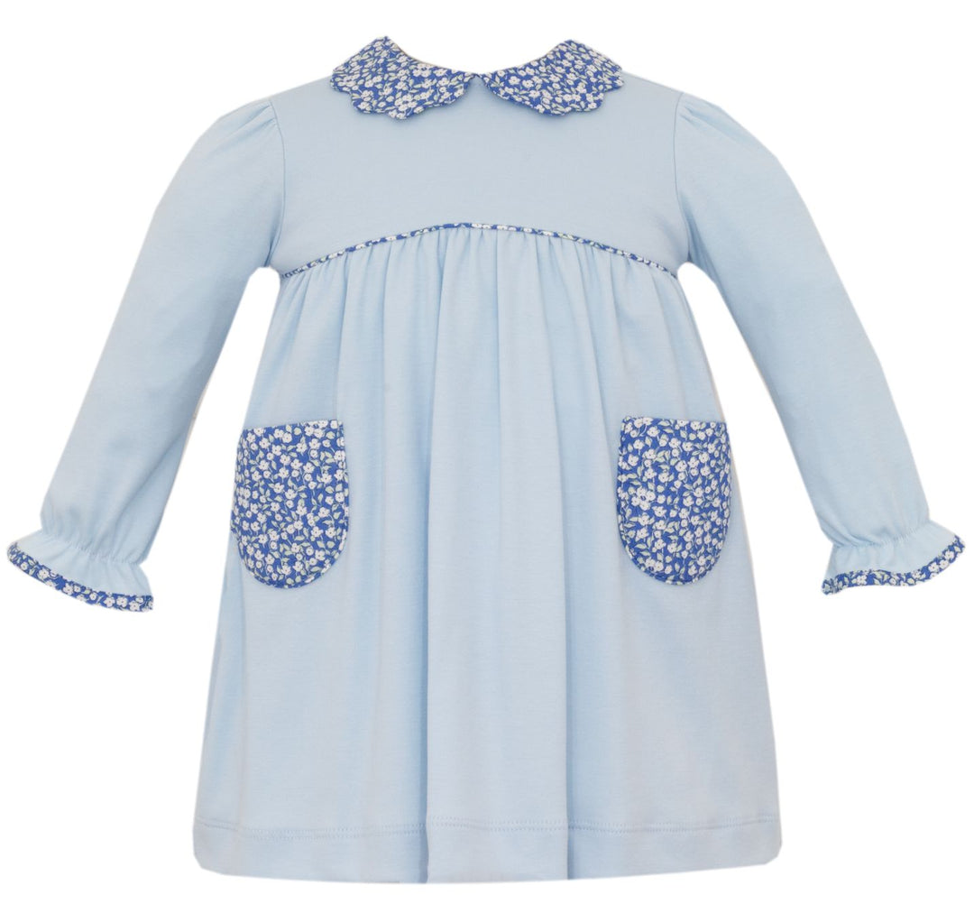 Liberty Print Pocket Dress Girl Dress Petit Bebe