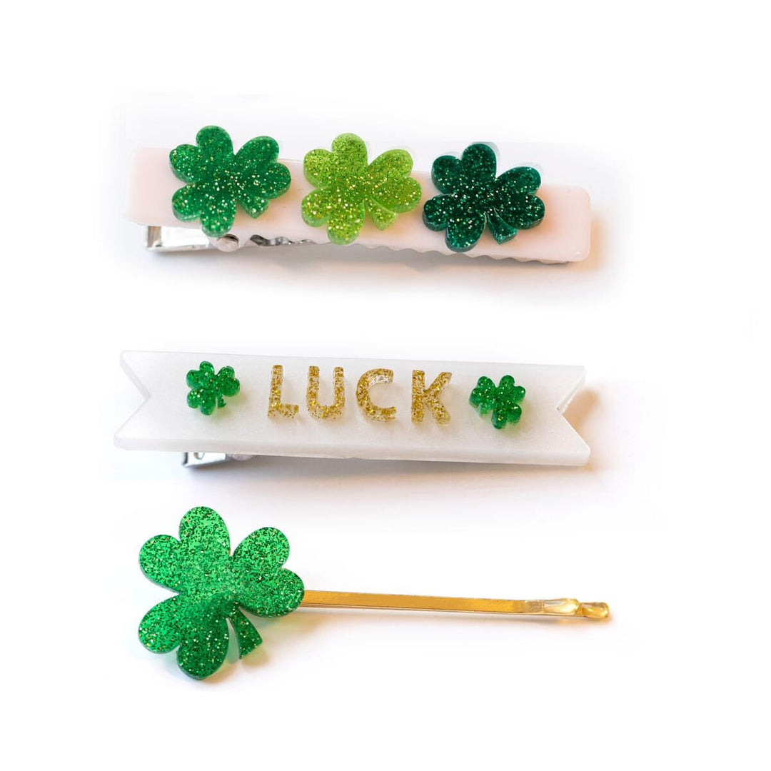 Lucky Charms Hair Clips Girl Hair Accessory Lilies and Roses