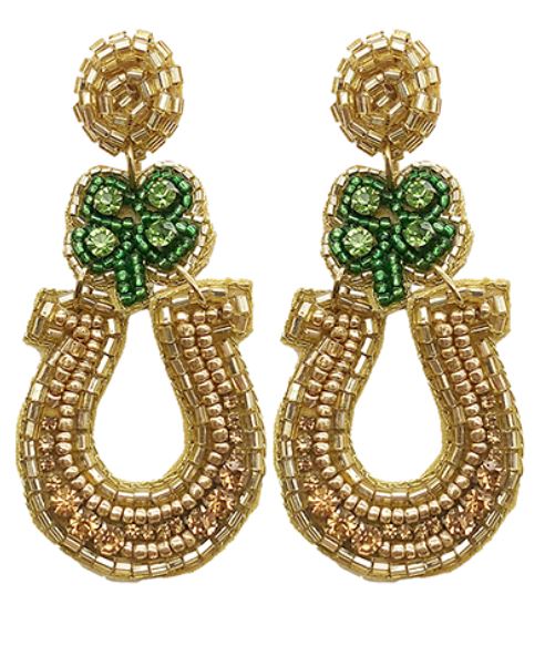 Lucky Horseshoe Earrings Earrings Golden Stella