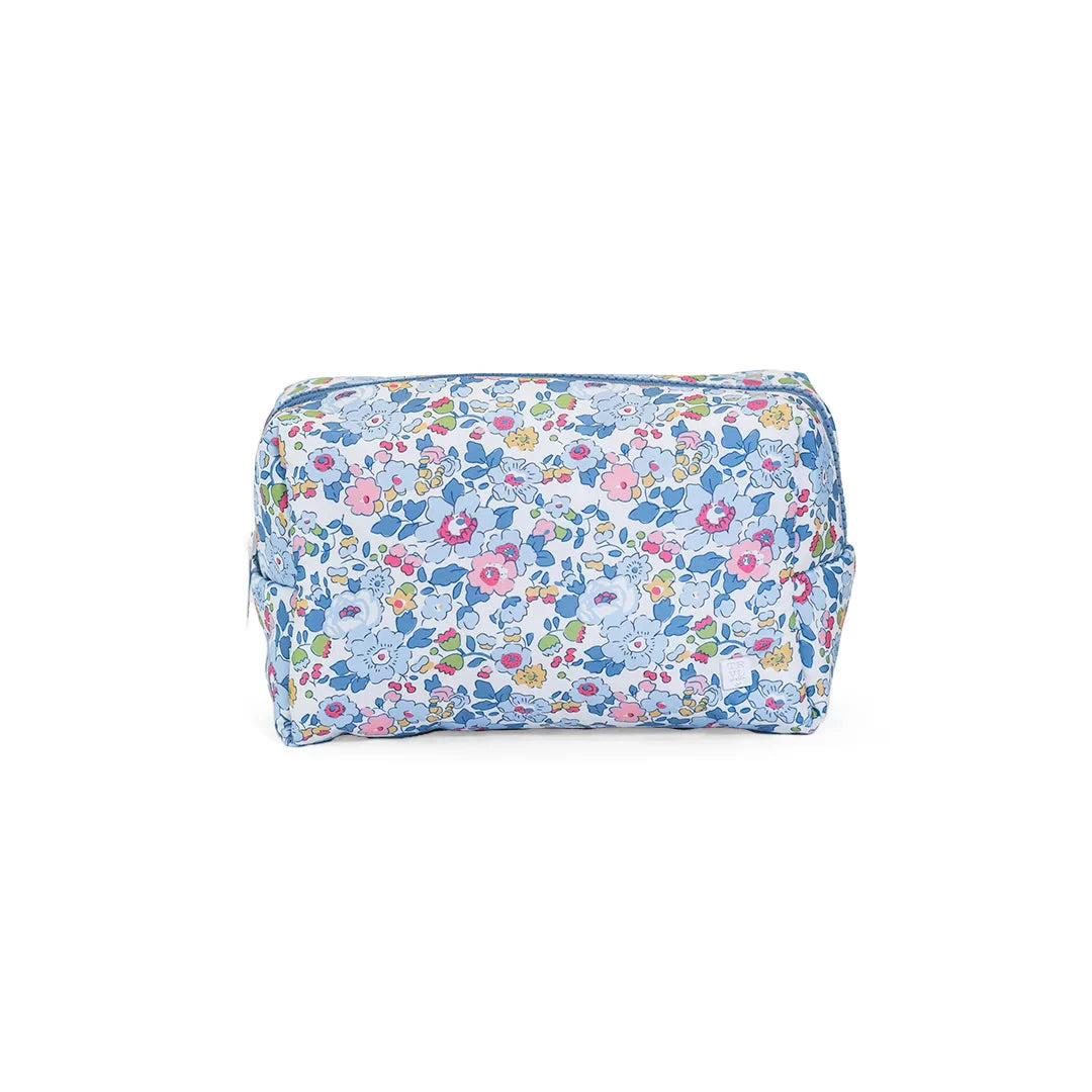 Luxe Puffer Cosmetic Bag - Bridgehampton Floral Cosmetic/Accessories Bags TRVL Design