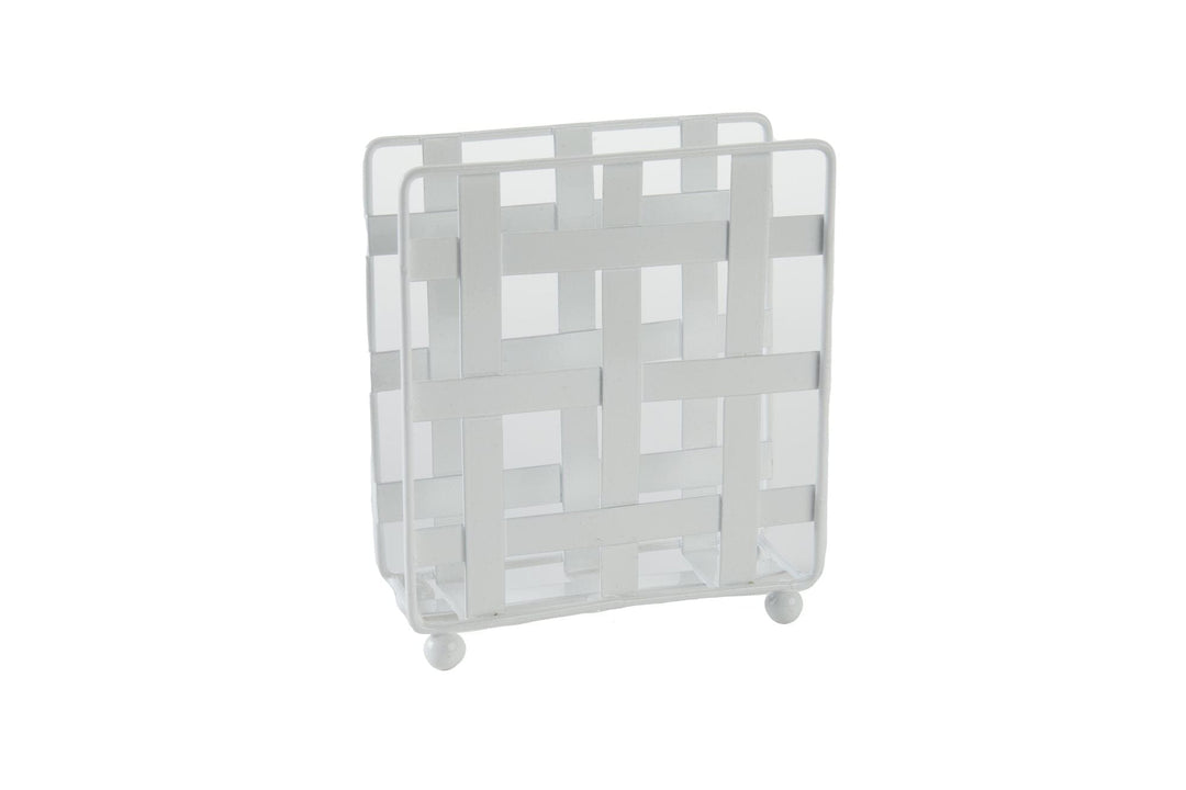 Metal Strap Napkin Holder - White Napkin Holder Tableau