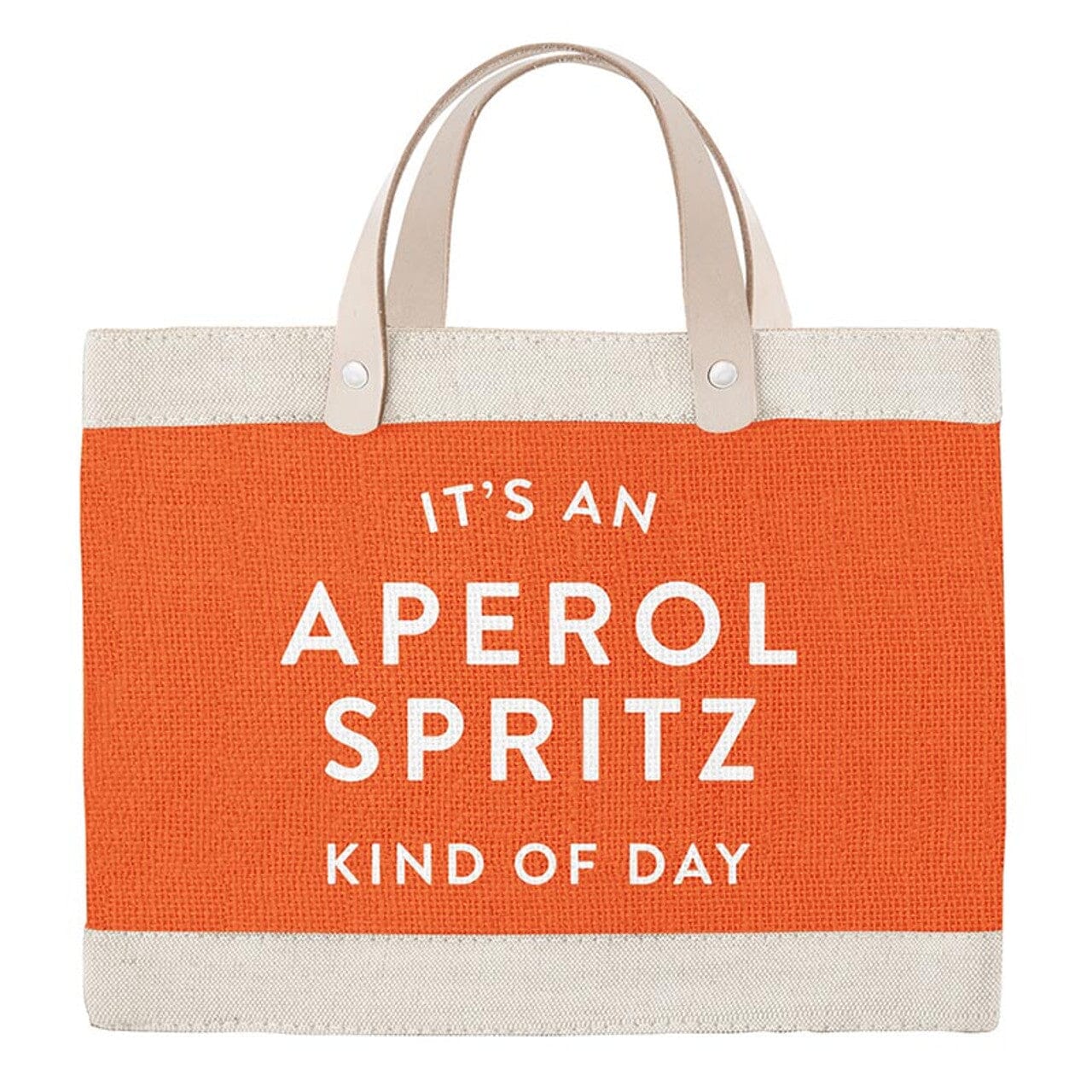 Mini Market Tote - Aperol Spritz – The Horseshoe Crab