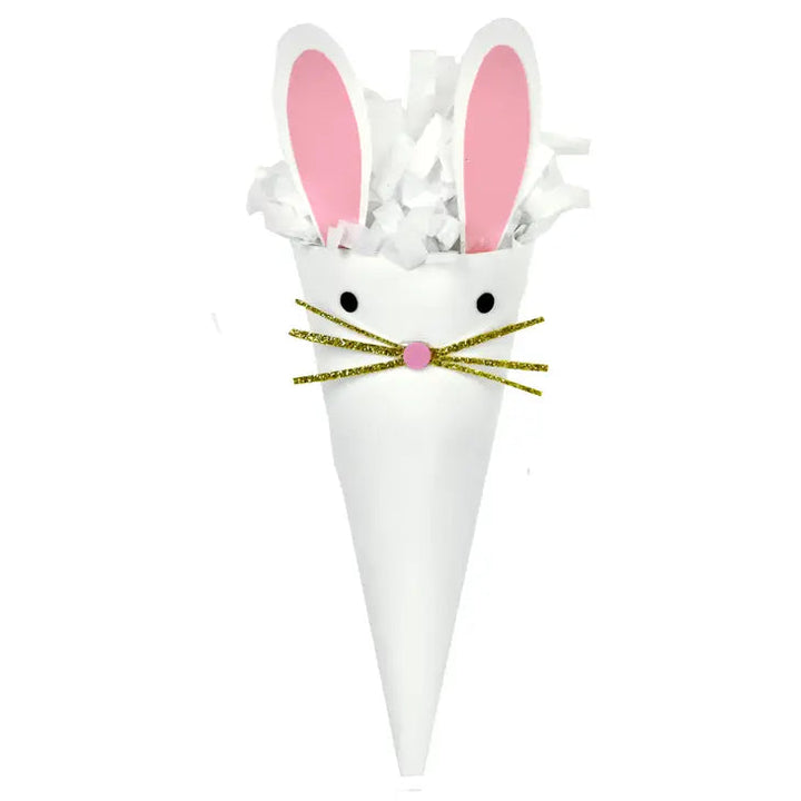 Mini Surprise Cone Easter Bunny Activity Toy TOPS Malibu White 