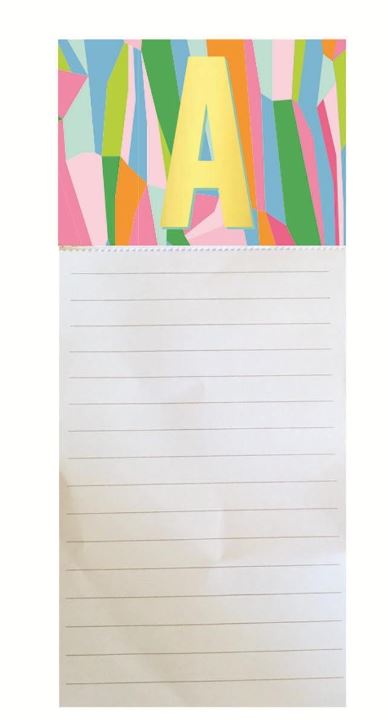 Monogram Initial Notepad Notebooks & Notepads Mary Square A 
