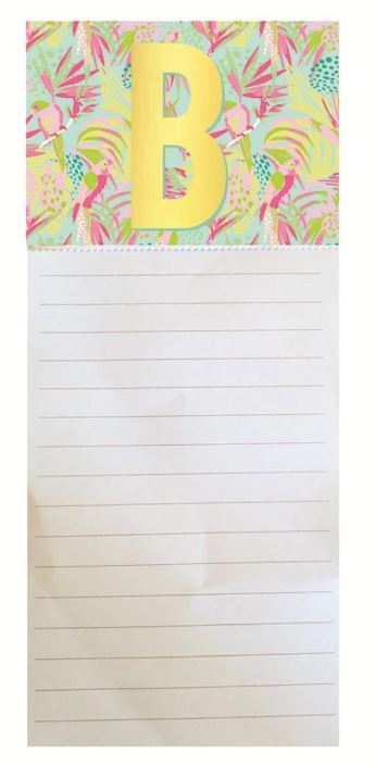 Monogram Initial Notepad Notebooks & Notepads Mary Square B 
