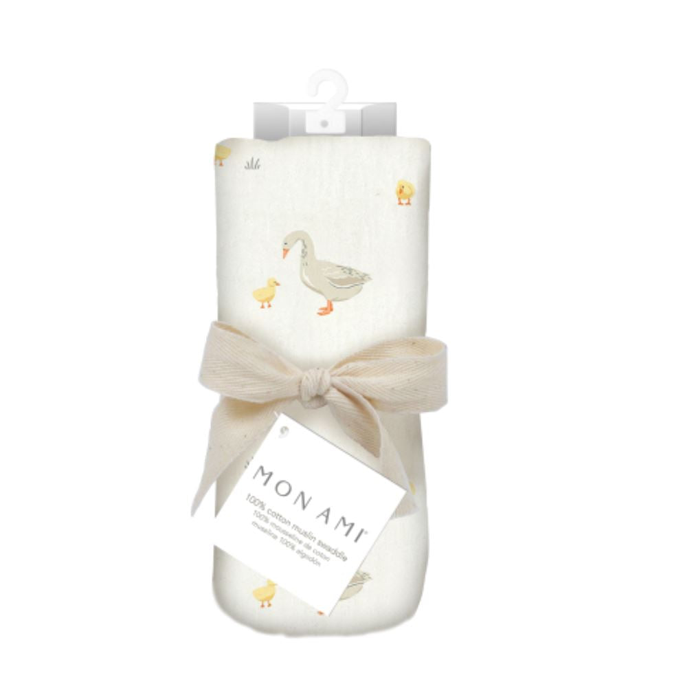 Mother Goose Muslin Swaddle Blanket Baby Blanket Mon Ami