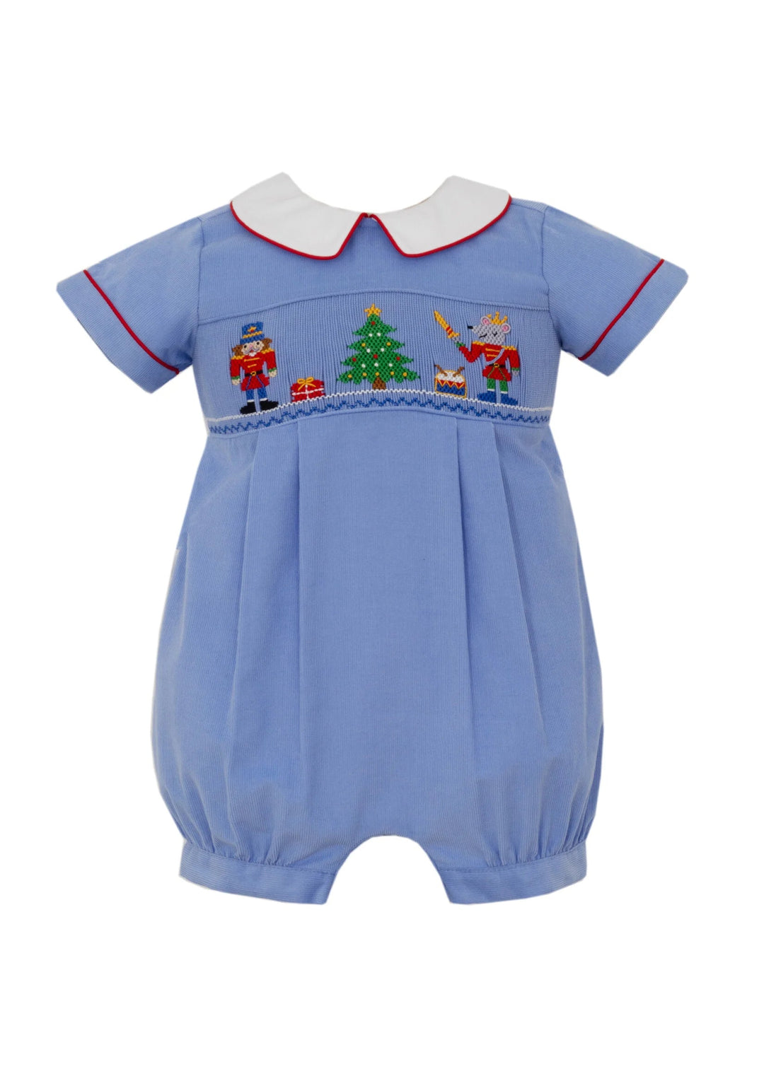 Nutcracker Blue Corduroy Romper Boy Romper Anavini