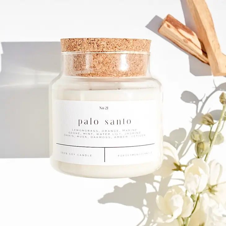 Palo Santo 22oz Soy Candle Candle Forget Me Not