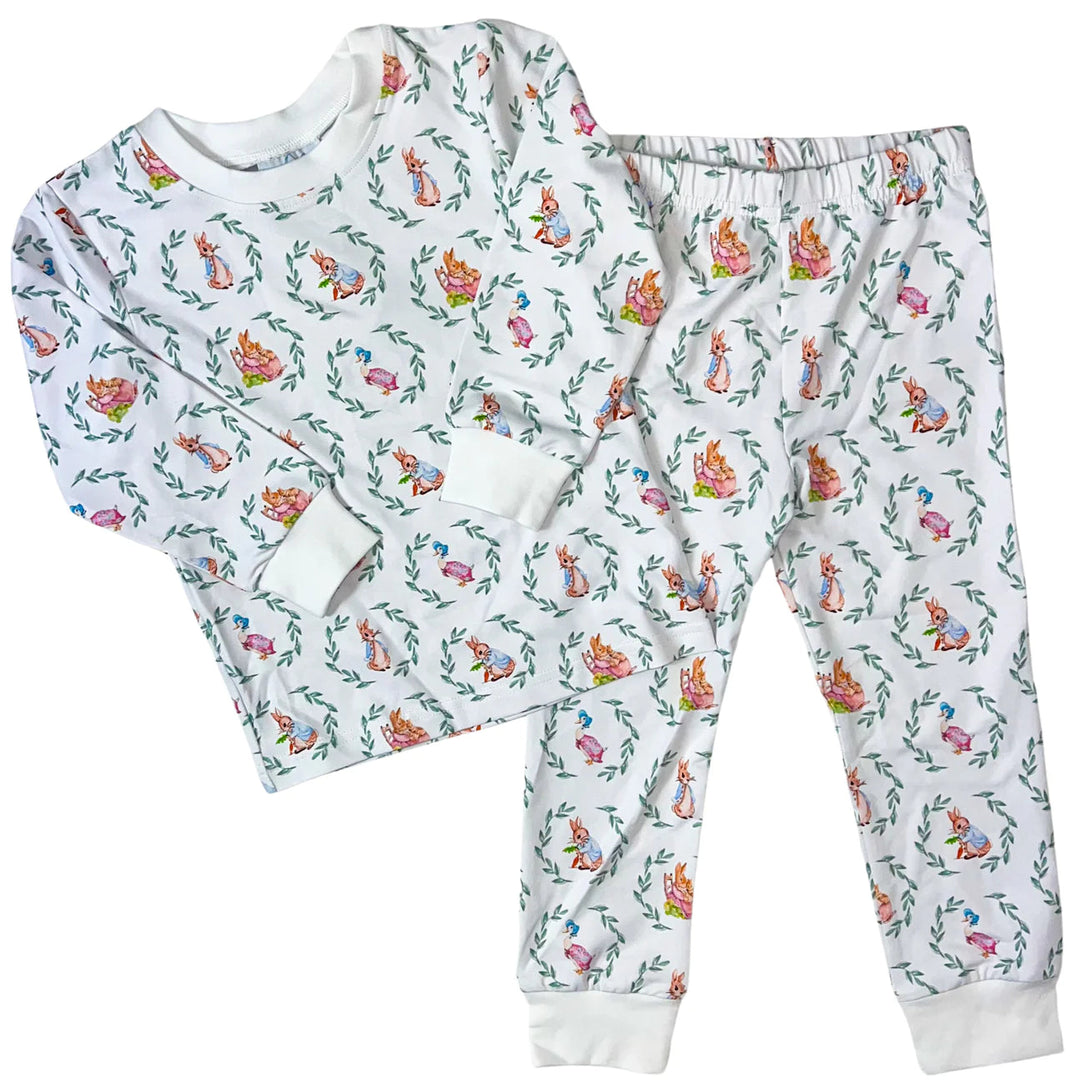 Peter Rabbit Two Piece Pajama Set Child Pajamas Magnolia Steel