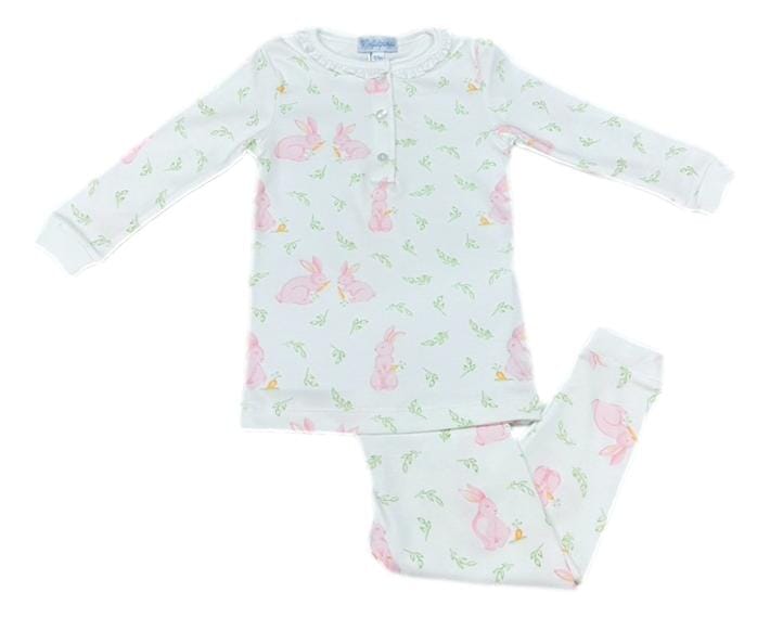 Bunny print pajamas sale