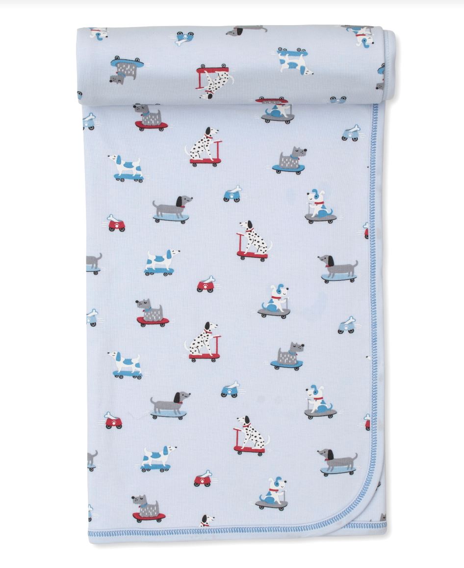 Skateboarding Pups Blanket Baby Blanket Kissy Kissy