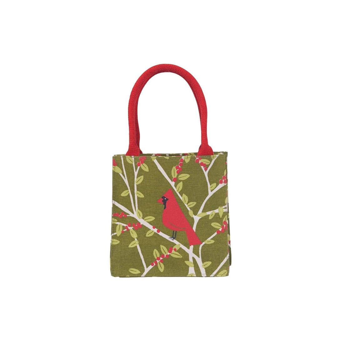 Small Itsy Bitsy Gift Bag - Cardinal Gift Bag Rock Flower Paper