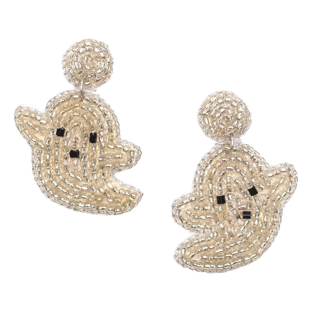 Spooky Ghost Beaded Earrings Womens Earrings The Royal Standard