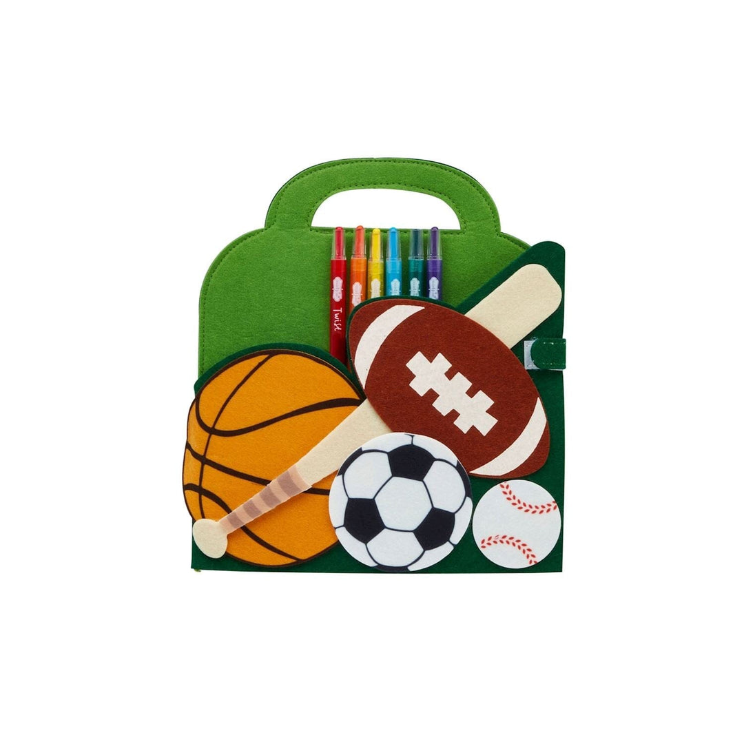 Sports Art Folio Coloring Supplies MudPie